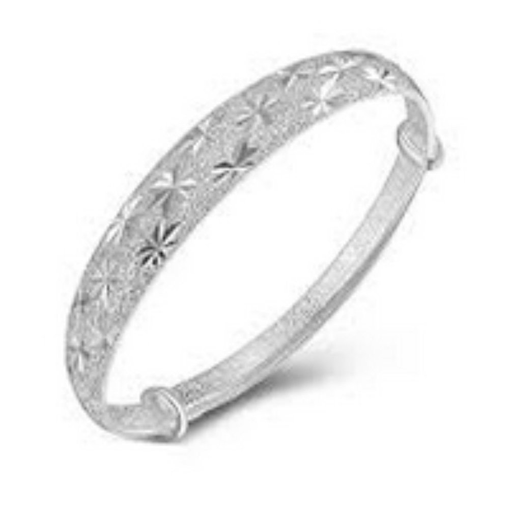 NEW Adjustable Sterling Silver Bangle Bracelet